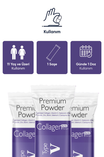 Premium Kollagen Kuni 10g X 30 Shtuchka Biotin & Multivitamin Qulupnay Hidi - 9