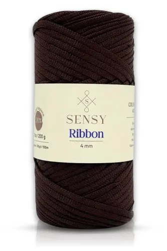 Premium Ribbon Polyester Makrome Ip 200 gr Polyester Makrome Ipi Kahverengi-Kahverengi 