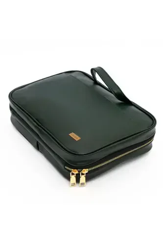 Premium Makeup Travel Bag Suitcase Organizer Cosmetic Case Luggage Inner Organizer Bag-Green - 5