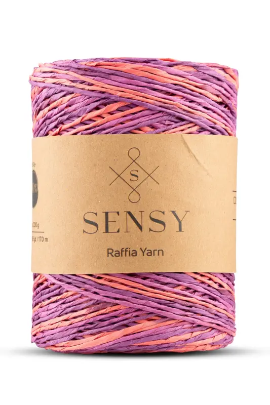 Premium Multi-Colored 170M Natural Paper Rope, Woven Paper Yarn, Raffia, Bag, Placemat, Hat Yarn,-409 - 1