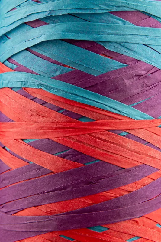 Premium Multi Colorful Marbled 290 Meters Raffia Yarn - 7