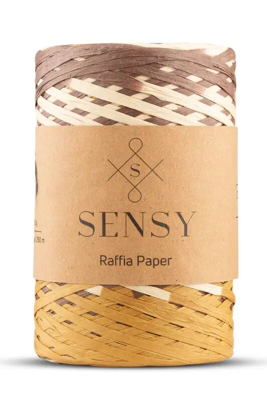 Premium Multi Ebruli 290 Metre Rafya İp Çanta İpi Raffia İp Kağıt İp Supla İpi - 401 - SENSY