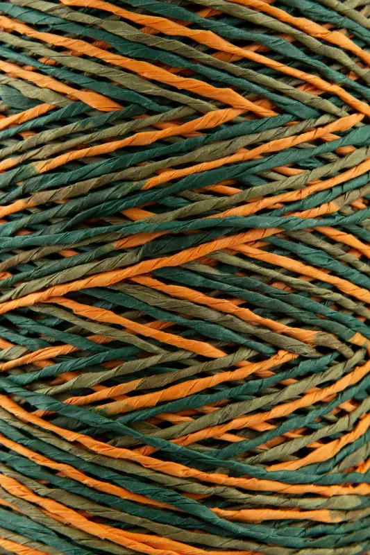 Premium Multicolor Marbled 170M Natural Paper Yarn, Paper Raffia, Raffia, Bag, Placemat, Hat Yarn,-411 - 2