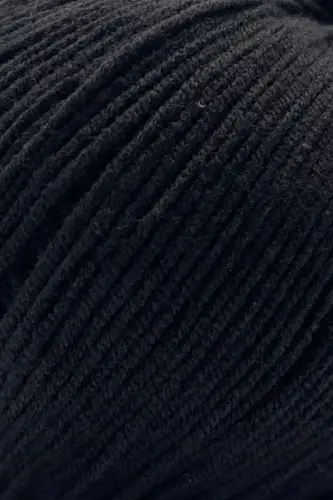 Premium OriJeans Amigurumi İpi Punch (PANÇ) Baby Soft Cotton 50 gr Örgü İp Siyah-Siyah - 5