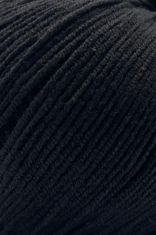 Premium OriJeans Amigurumi İpi Punch (PANÇ) Baby Soft Cotton 50 gr Örgü İp Siyah-Siyah - 5