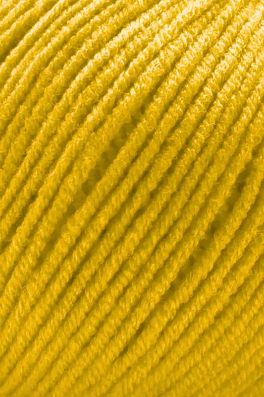 Premium Orijeans Amigurumi Ipliği Punch (PANÇ) Baby Soft Cotton 50 gr Örgü Ipi Ori Jeans Sarı-Sarı - 2