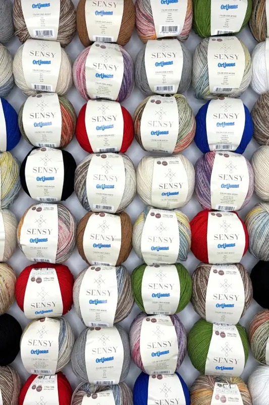 Premium OriJeans Colorful Marbling Amigurumi Yarn Punch (PANÇ) Baby Soft Cotton 50 gr Knitting Yarn Poly-Poly - 7