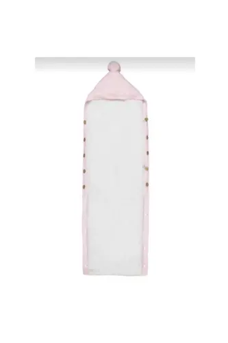 Premium Quality Hair Braid Knitted Baby Swaddle Blanket-PINK - 3