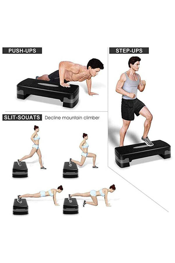 Premium Quality Step Board 2-Step Adjustable and Suitable for All Exercises - 3