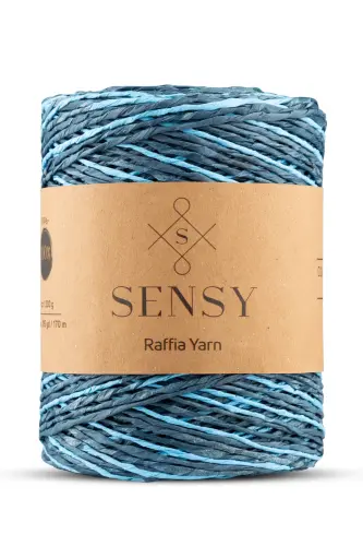 Premium Rangli Abruli 170M Tabiiy Qog'oz Ip, Somon Qog'oz Ip, Rafiya, Sumka, Supla, Shlyapa Ipi,-410 - 1