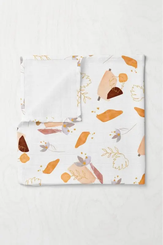 Premium Raqamli Bosma Muslin Mato Boho - 75x100 sm. -Boho - 2
