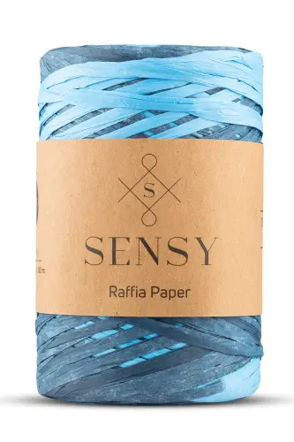 Premium Renkli Ebruli 290 Metre Rafya İp Çanta İpi Raffia İp Kağıt İp Supla İpi-410 