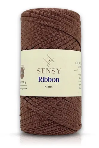 Premium Ribbon Polyester ip 200 gr Polyester Ribbon Makrome İpi Bakır - Bakır 