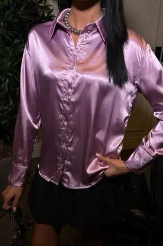 Premium Satin Shirt 3438 - 3