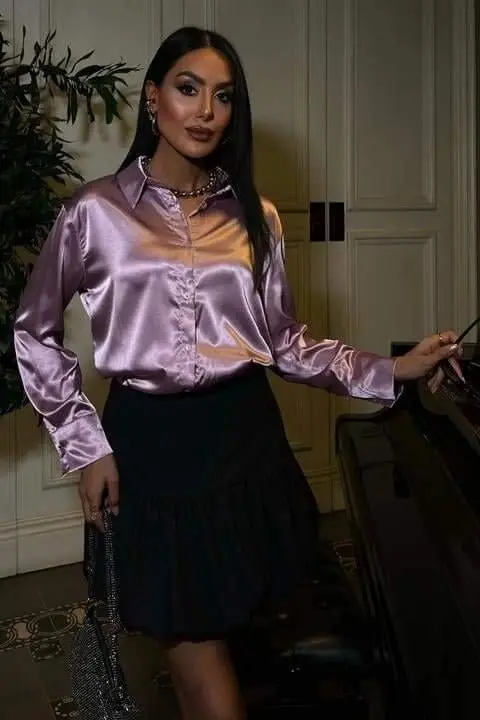 Premium Satin Shirt 3438 - 6