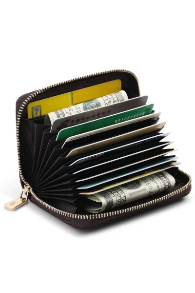 Premium Series Real Leather Short Men's Wallet Cardholder - BISON DENIM (1)