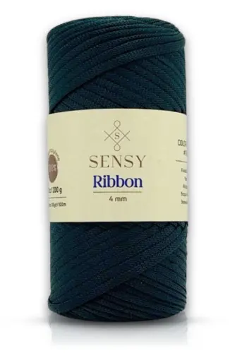 Premium Ribbon Polyester Makrome Ip 200 gr Polyester Ribbon Ipi Supla Ip Çanta Ipi Yeşil-Yeşil 