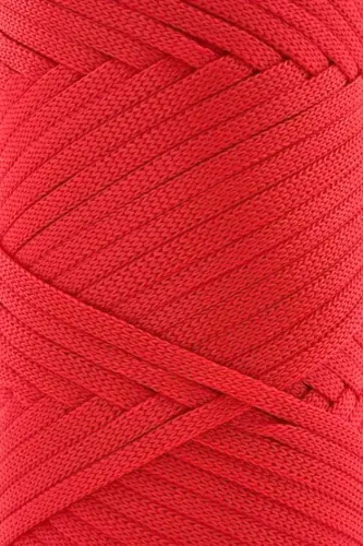 Premium Ribbon Polyester Makrome Ip 200 gr Ribon Ip Polyester Ribbon Ipi Kırmızı-Kırmızı - 2