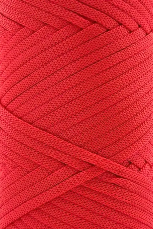 Premium Ribbon Polyester Makrome Ip 200 gr Ribon Ip Polyester Ribbon Ipi Kırmızı-Kırmızı - 2