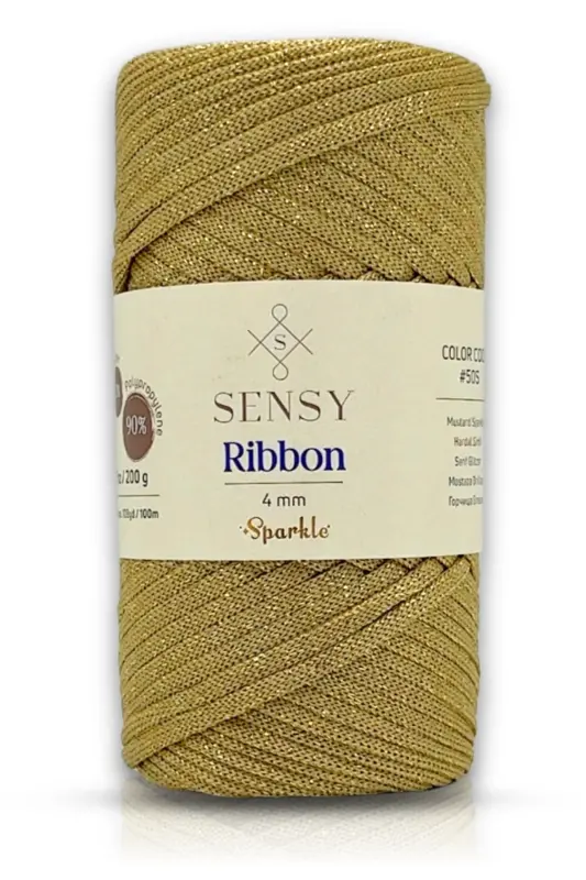 Premium Silver Ribbon Polyester Cord 200 gr Macrame Cord - 1