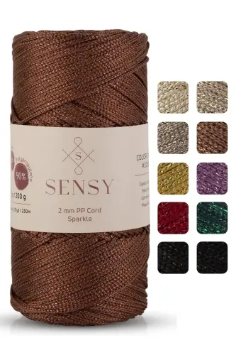Premium Simli 200 Gr Polyester Makrome Ipi Bakır 2 