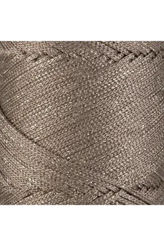 Premium Simli 200 Gr Polyester Makrome Ipi Vizon 2 Mm - 230 M Supla Ip ve çanta ipliği-Vizon - 2