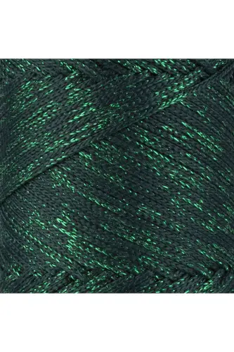 Premium Simli 200 Gr Polyester Makrome Ipi Yeşil 2 Mm - 230 M Supla Ip ve çanta ipliği-Yeşil - 2