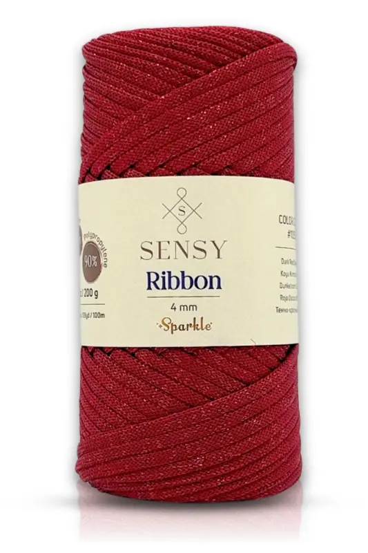Premium Simli Ribbon Polyester İp 200 gr Makrome S - SENSY