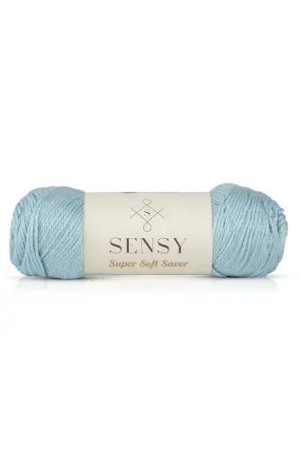 Premium Super Soft Saver El Örgü Ipi Hırka Kazak Ip Şal Bere Ipliği Battaniye Ipi Bebe Mavisi - Bebe Mavisi - 5
