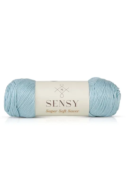 Premium Super Soft Saver El Örgü Ipi Hırka Kazak Ip Şal Bere Ipliği Battaniye Ipi Bebe Mavisi - Bebe Mavisi - 5