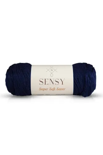 Premium Super Soft Saver El Örgü Ipi Kazak Ip Şa Ipliği Battaniye Ev Dekorasyon Ipi Lacivert - Lacivert 