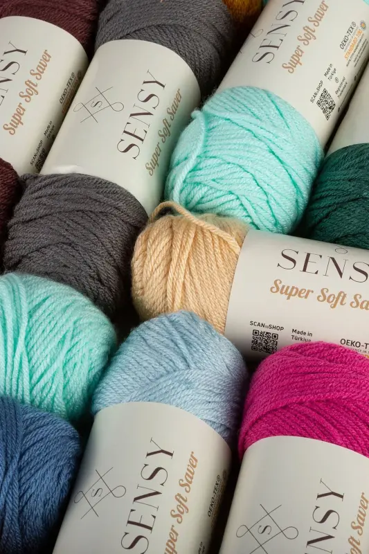 Premium Super Soft Saver Hand Knitting Yarn Cardigan Sweater Yarn Scarf Beanie Yarn Home Decoration Yarn Lila-Lila - 6