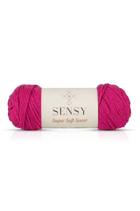 Premium Super Soft Saver Hand Knitting Yarn Cardigan Sweater Yarn Shawl Yarn Blanket Home Decoration Yarn Fuchsia-Fuchsia - 1