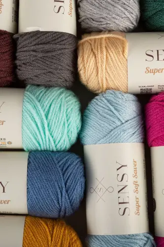 Премиум Super Soft Saver Пряжа для ручного вязания Кардиган Свитер Пряжа Шарф Берет Пряжа Пряжа для одеяла Детский Голубой-Детский Голубой - 7