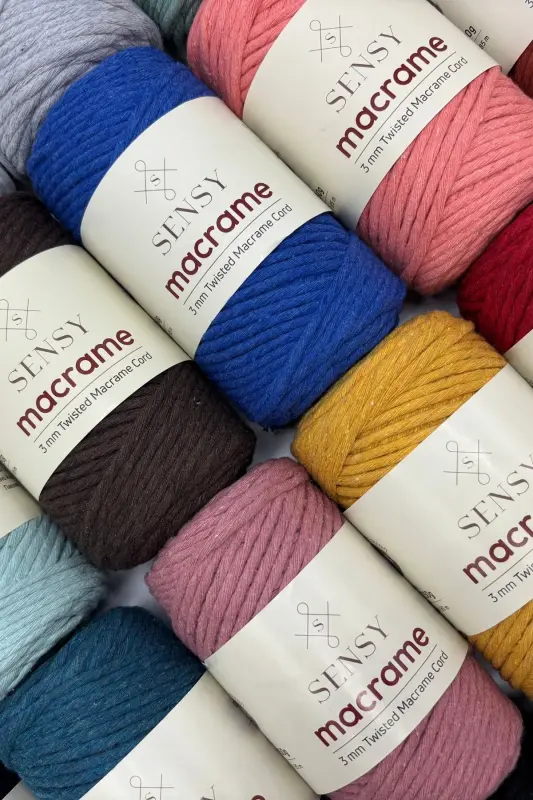 Premium Taranan Makrome Makrame Hobi Ipi Koyu Gri-Koyu Gri - 6