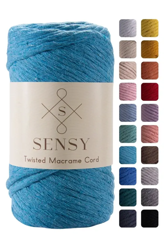Premium Taranan Makrome Makrame Hobi Ipi Turkuaz-Turkuaz - SENSY