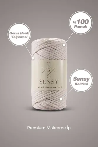 Premium Taranan Makrome Makrame Hobi Ipi Turkuaz-Turkuaz - 4