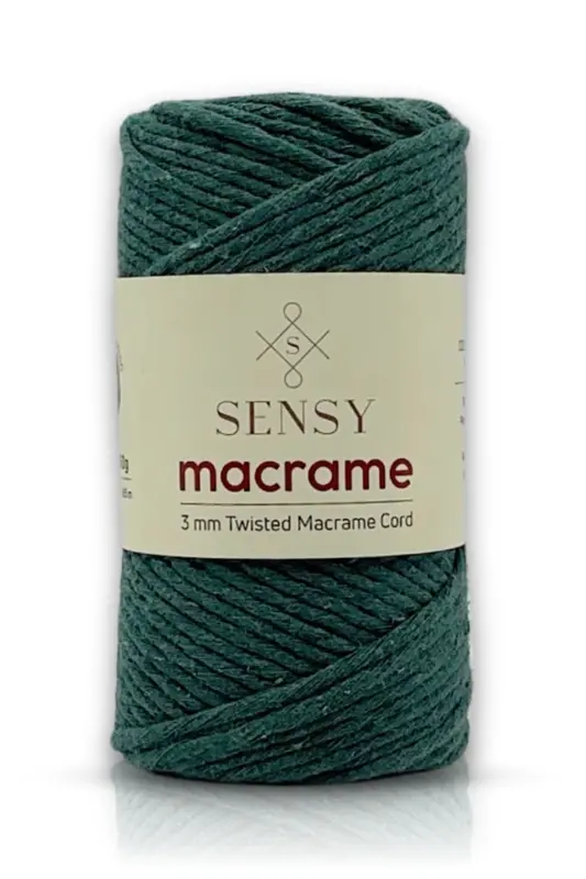 Premium Taranan Makrome Makrame Hobi Ipi Yeşil-Yeşil - SENSY