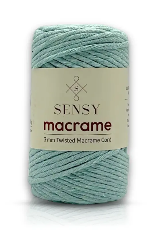 Premium Taranan Makrome Makrame Xobbi İpi Mint-Mint - 1