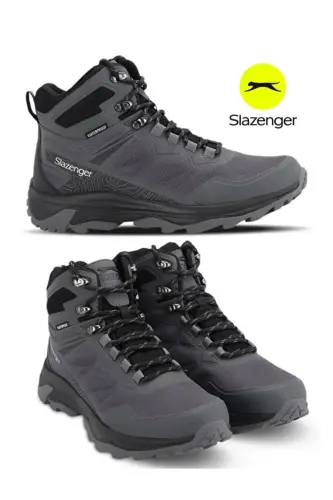 Premium Wp Erkek Su Geçirmez Günlük Ayakkabı Bot-Gri / Siyah - 8