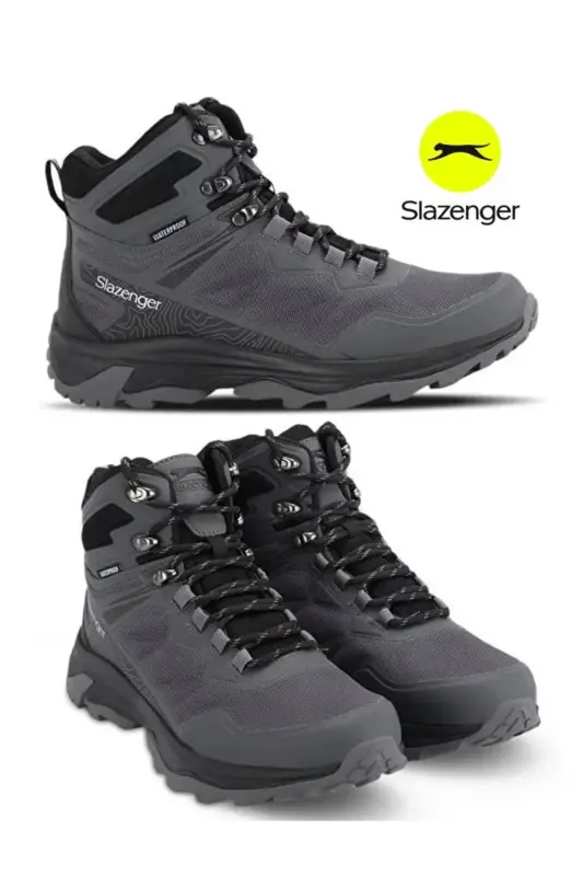 Premium Wp Erkek Su Geçirmez Günlük Ayakkabı Bot-Gri / Siyah - 8