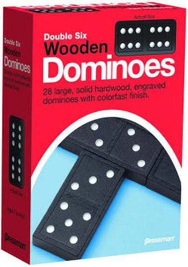 Pressman Dominoes: Double Six Wooden Dominoes - PRESSMAN