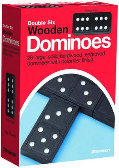 Pressman Dominoes: Double Six Wooden Dominoes - 1