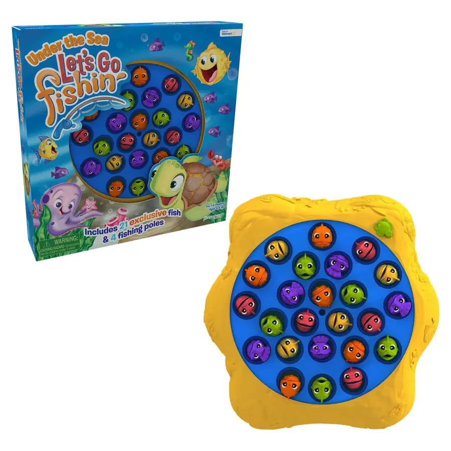 Pressman Let's Go Fishin' - Under The Sea Game for Kids and Families (Walmart Exclusive)- - 3