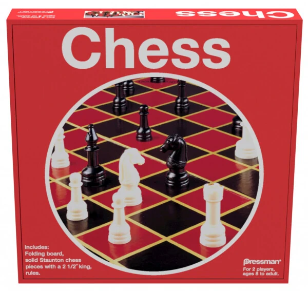 Pressman Pressman Chess - with Folding Board and Full Size Staunton Chess Pieces - PRESSMAN