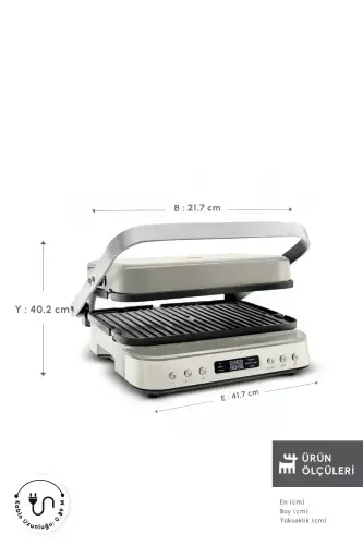 Presto 2 in 1 Digital 2009 Grill and Toaster 6 Slice 2000W - KARACA (1)