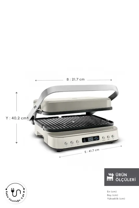 Presto 2 in 1 Digital 2009 Grill and Toaster 6 Slice 2000W - 2