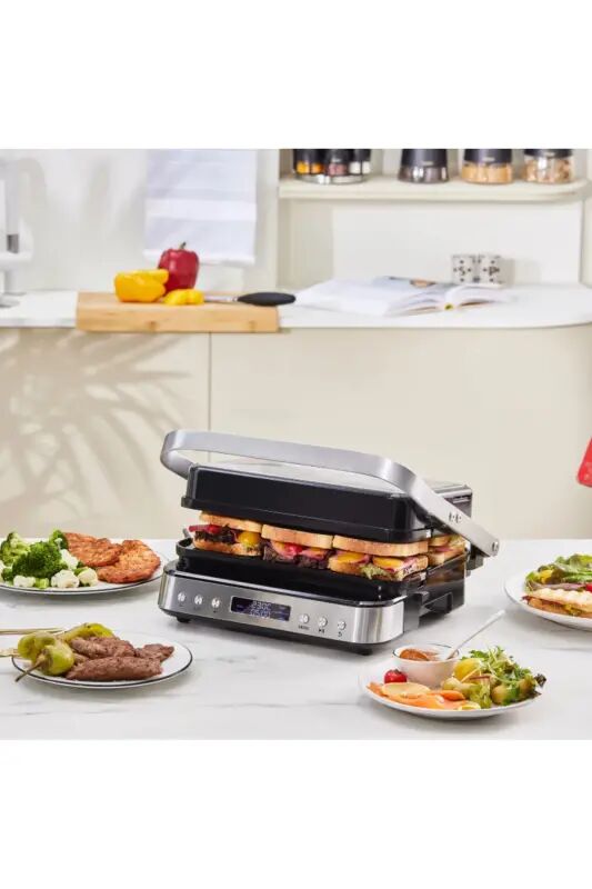 Presto 2 in 1 Digital 2009 Izgara Ve Tost Makinesi 6 Dilim 2000W İnox - Gümüş - Karaca