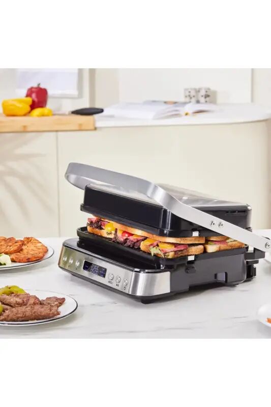 Presto 2 in 1 Digital 2009 Izgara Ve Tost Makinesi 6 Dilim 2000W İnox - Gümüş - 3