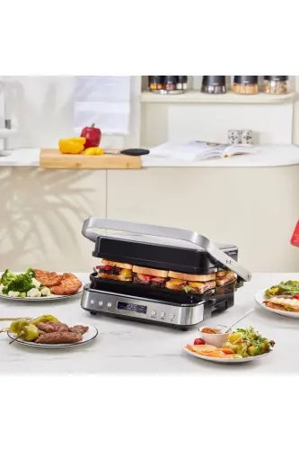 Presto 2 in 1 Digital 2009 Izgara Ve Tost Makinesi 6 Dilim 2000W İnox - Gümüş - 5